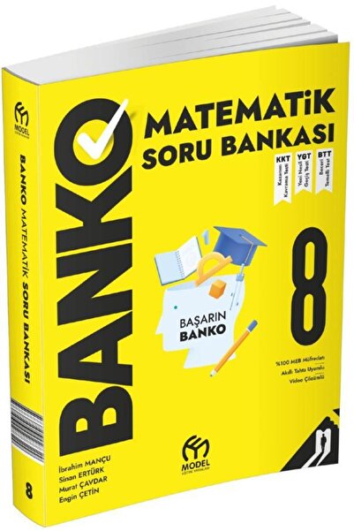 Model Eğitim Yayınları 8. Sınıf Banko Matematik Soru Bankası