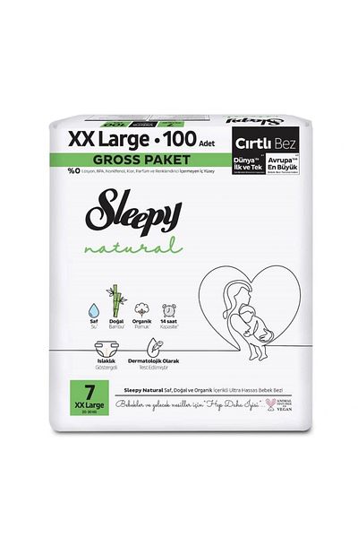 Eng Nessiworld Sleepy Baby Diapers - Size 7 20-30 kg 100 Pieces Gross Pack