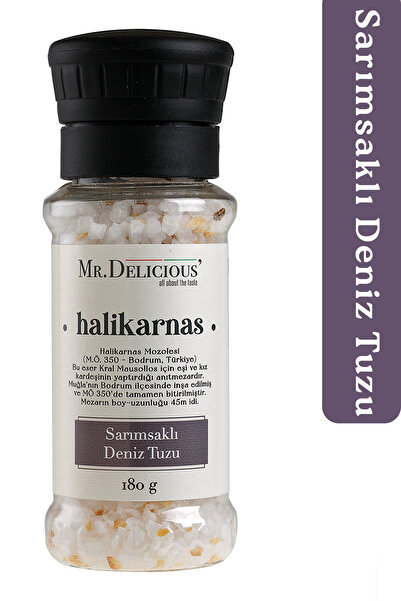Mr.Delicious' Sarımsaklı Deniz Tuzu Halikarnas 180g