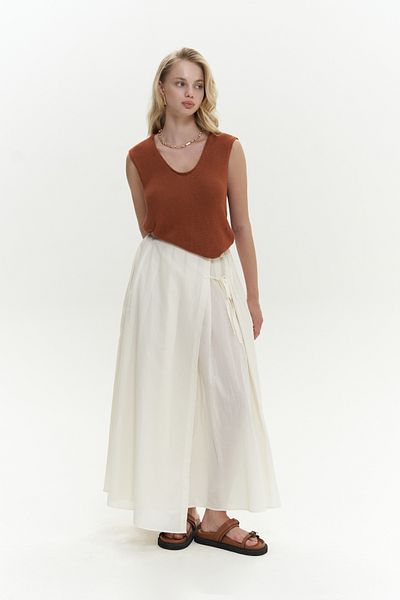 MAİ COLLECTİON Fairy Knitwear Sleeveless Tile Sweater