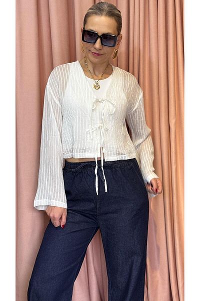 LEVURE Rins Washed Waist Elastic Detail Pants