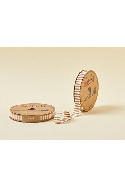 Marsilyan الأنابيب سميكة مخططة الطبقات F13 بيج 2 سم 25 متر 65% قطن 35% بوليستر