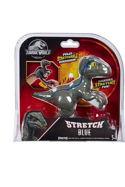 STRETCH مجموعة صغيرة من الديناصورات ذات اللون الأزرق من Jurassic World موديل Velociraptor 07216
