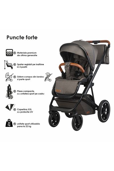 Coccolle Carucior modular 2in1 C Nessia Anthracite