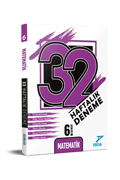 Pruva Akademi 6. Sınıf Matematik 32 Haftalık Deneme
