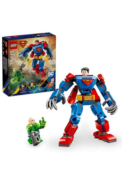 LEGO Superman ™   Robot and Lex Luthor ™   Counter - 6 Years Old and Above Construction Set 120 Pieces
