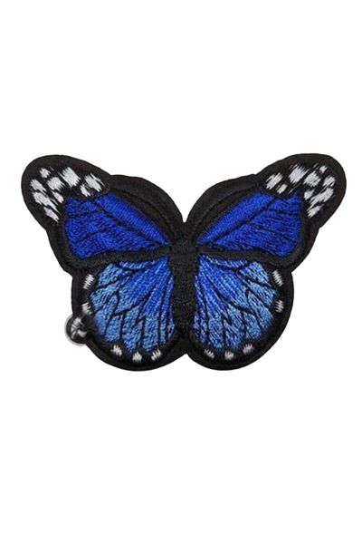 Hangora Applique Iron-On Butterfly Navy Blue Arma 7X5 cm