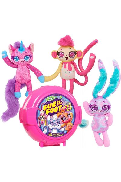 JustPlay حيوانات محشوة من مجموعة بابل جام بيستيز من فور باي ذا فوت 58710