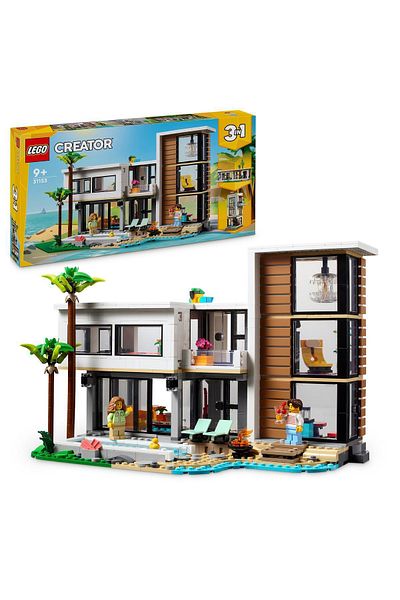 LEGO Creator 3 in 1 Modern House - 9 Years Old and Above Toy Construction Set 939 Pieces