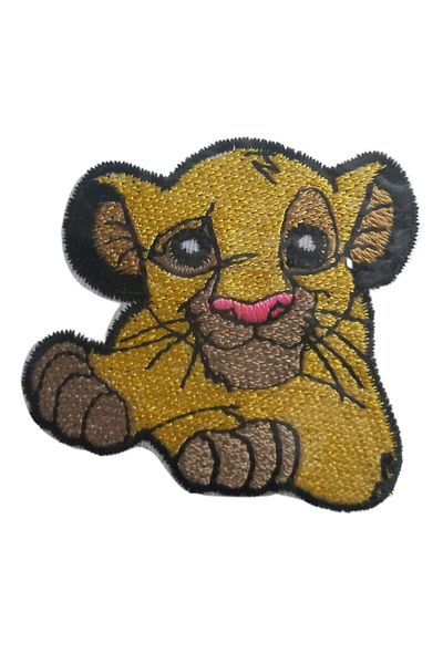 MBB ETİCARET Applique Iron-On Little Tiger Crest 3X4 cm