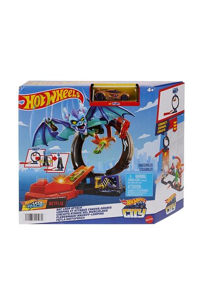 HOT WHEELS City Nemesis Bat vs. Tire Shop​ HTN78