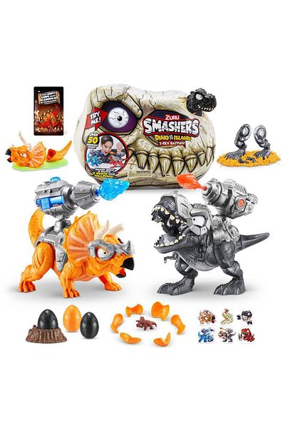Smashers Dino Island T-Rex Battle Playset - Large - S1