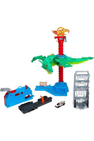 HOT WHEELS Hot Wheels City Air Attack Dragon Playset GJL13