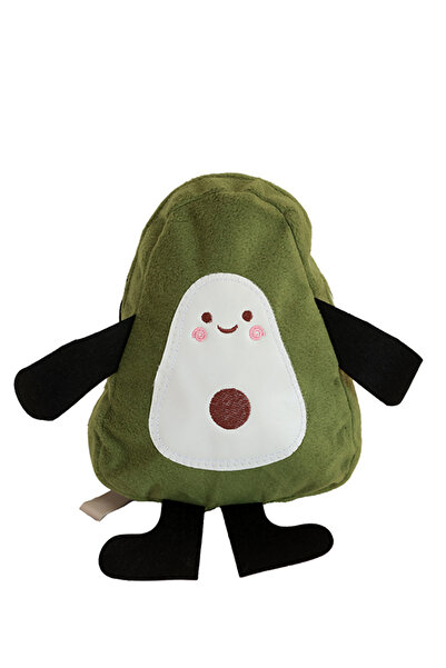TURKUAZ TASARIM&EVENTS Sevimli Avakado Peluş Mini Çocuk Sırt Çantası