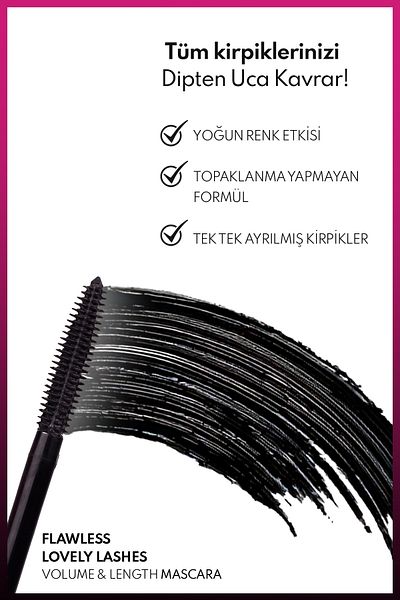 NOTE Flawless Lovely Volume and Lengthening Mascara - Black
