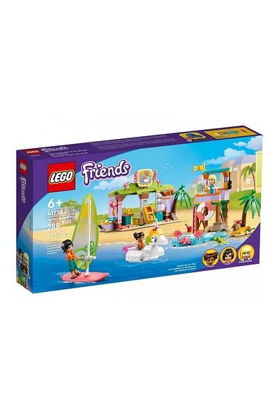 LEGO Children's Colorful Fun and Educational Friends - Surfer Beach Fun, 288 Piece Lego Game Set