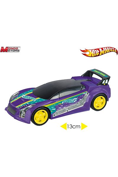 Mondo 51206 Hot Wheels Car Pull Back 13 سم، متنوعة