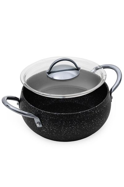 FİTHOME Set of 3 Small Size Casserole Deep Pots 16-18-20 cm
