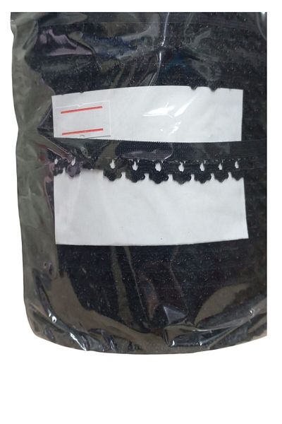 Tahtakale Toptancısı Laundry Rubber Lacy 1 cm 75 Meters 1 Ball Black