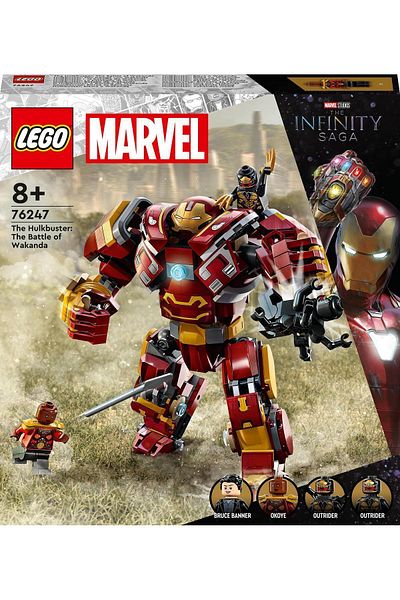 LEGO ® Marvel Hulkbuster: Battle for Wakanda 76247 - Building Set for Kids Ages 8 and Up (385 Pieces)