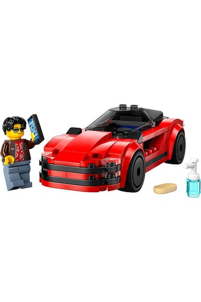 LEGO ®   City Red Sports Car 60448 - 5 Years Old and Above Construction Set (109 Pieces)
