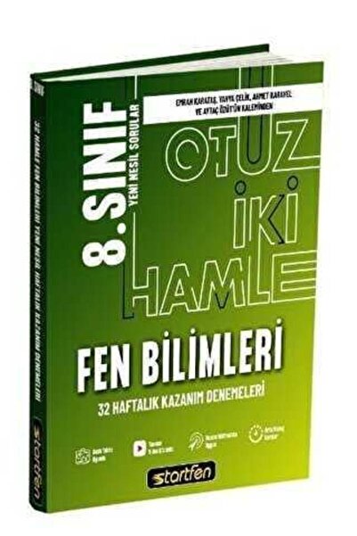 Genel Markalar 8. Sınıf Fen Bilimleri 32 Hamle Haftalık Kazanım Denemeleri