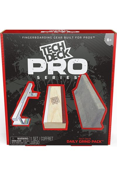 Tech Deck , Pro Series Daily Grind Pack with 3 Obstacles, Built for Pros; Kids Toys for Ages 6 and up