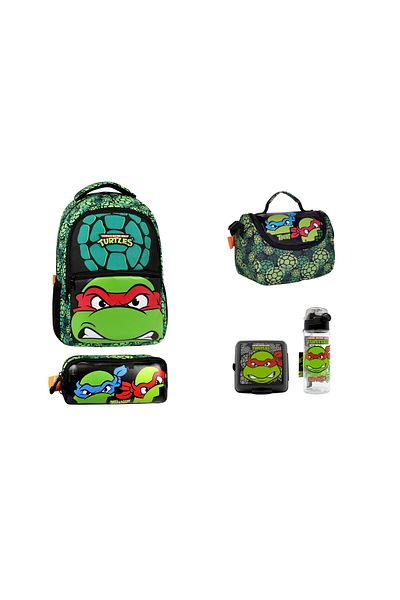 GENC DIJITAL BASKI Set ghiozdan pentru școala primară Ninja Turtles (5 bucăți)