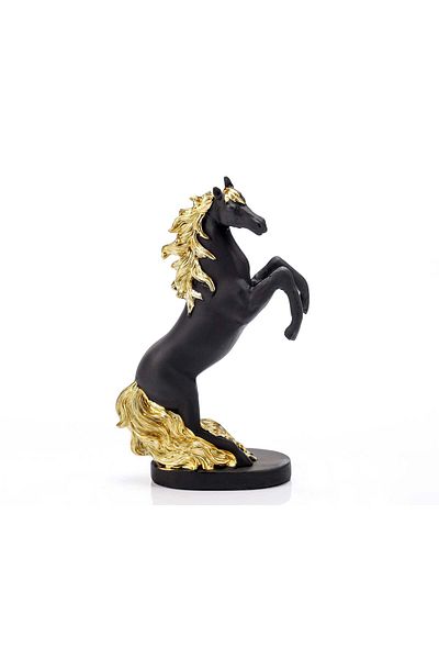 Ella Home Italia Statueta "Horse" Black din rasina