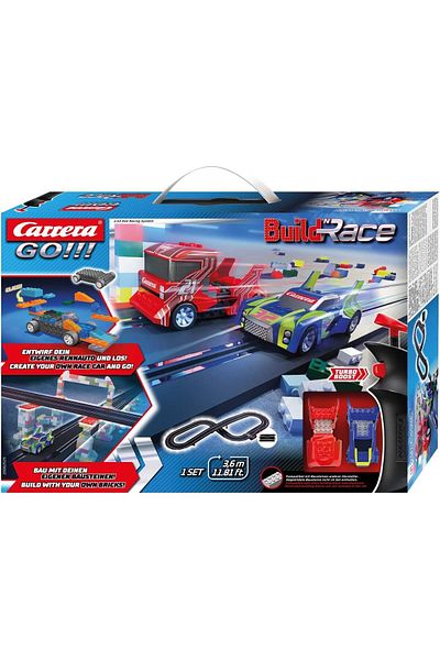 Carrera مجموعة سيارات GO! Build 'n Race مقاس 3.6 متر 62529