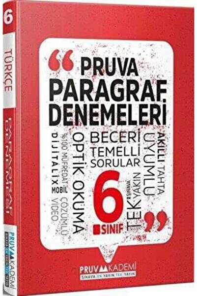 Pruva Akademi 6. Sınıf Paragraf Deneme