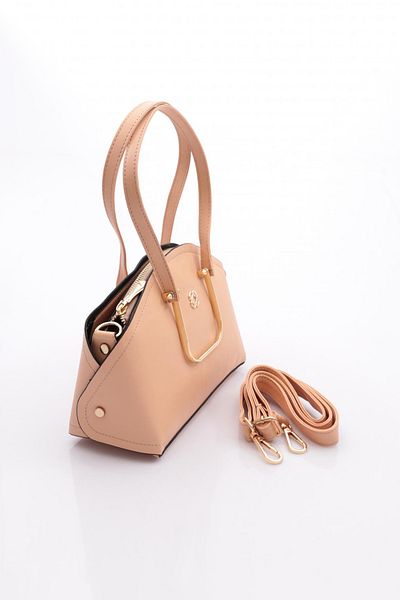 DGN Arm500 Women's Oval Bag with Metal Accessories
