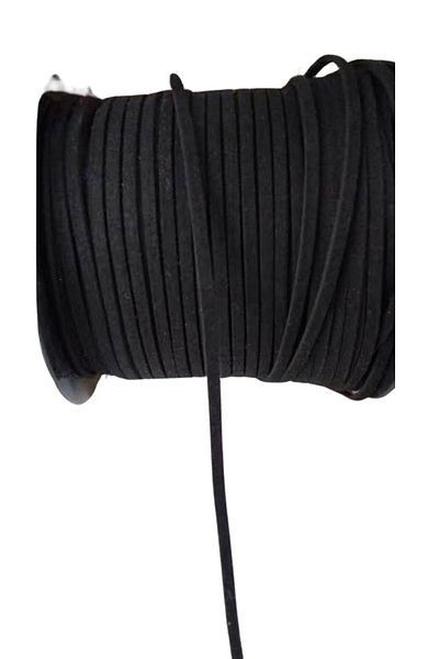 MBB ETİCARET Chamois Rope 1 mm Black 10 Meters