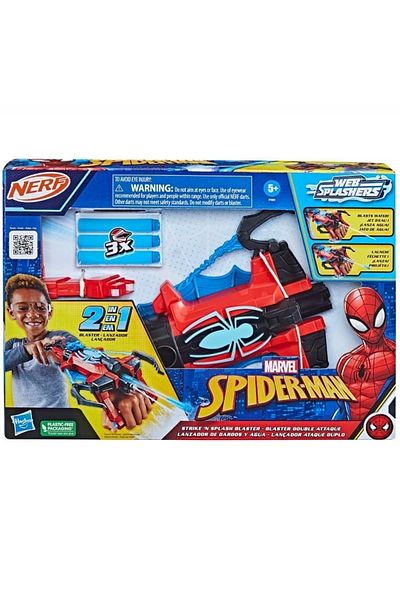 Hasbro Nerf Marvel Spiderman Strike 'N Splash Blaster F7852