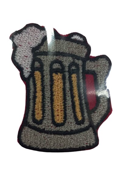 emt pazarlama زجاجة بيرة مزخرفة يمكن كيها على الزجاج مقاس 3 × 3 سم