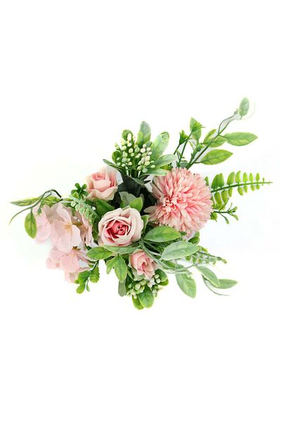 Ella Home Italia Aranjament Cu Trandafiri Pastel, Roz, 20cm - Roz, Plastic, 20cm