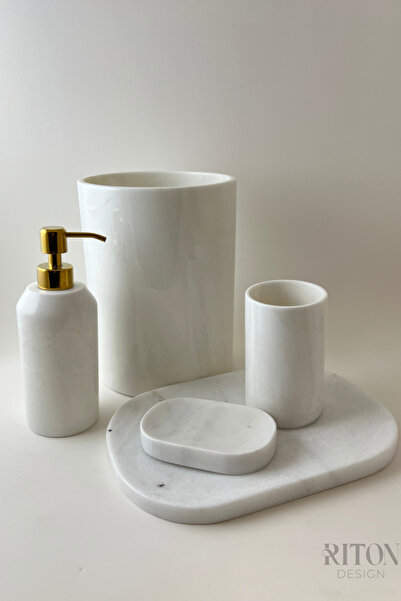 RİTON Amitis Mermerden Yapılmış Klozet Seti | Banyo ve Tuvalet Dekorasyonunda...