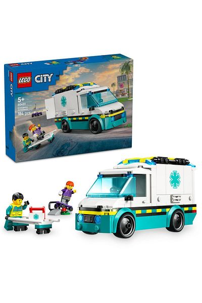 LEGO ® City Emergency Ambulance Toy Truck Building Set 60451