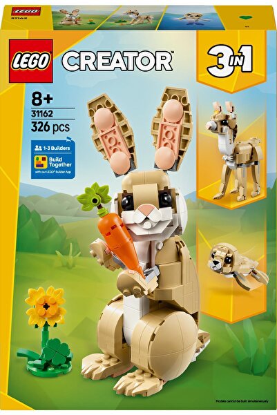 LEGO ® Creator 3in1 Cute Bunny Toy Animal Playset 31162
