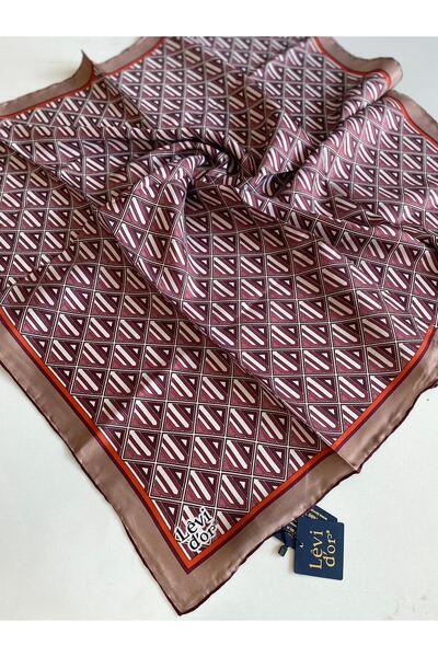 Levidor Μεταξωτό Φουλάρι Tivil 4119 - 10 Ροζ Μικτό Σχέδιο