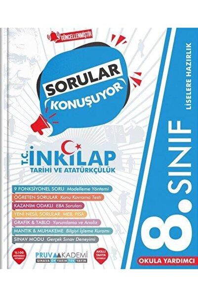 Pruva Akademi 8. Sınıf T.C. İnkılap Tarihi ve Atatürkçülük Sorular Konuşuyor ...