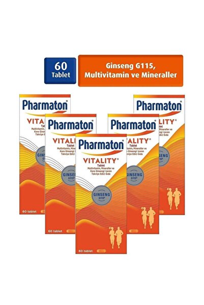 Pharmaton Vitality 60 Tablet 5 Adet