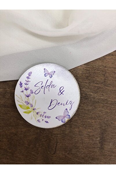 Masalsı Concept Ahşap Magnet 20 Adet Nikah Magneti Nişan Magneti Kına Magneti...