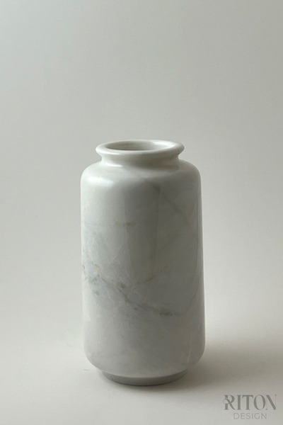 RİTON Rita El Yapımı Mermer Vazo | Doğal Mermerin Güzelliği ve Zarif
