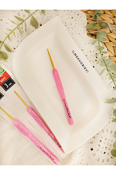 ilmekhobievi Tığ Shuma Silikon Saplı Pembe 2.5mm (1 adet)