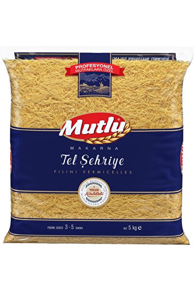 Mutlu Makarna Tel Şehriye Makarna 5 Kg