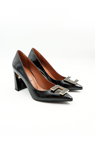 Tenau Pantofi cu toc de damă din piele naturală