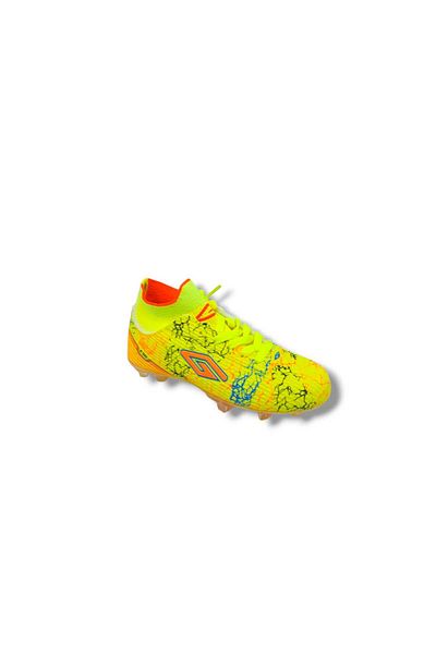 Zerhan Dugana F50 Kids Yellow Orange Sock Cleat Shoes