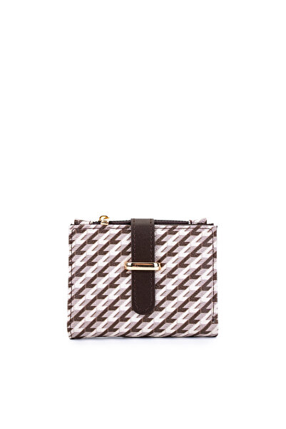 minebag Γυναικείο πορτοφόλι από συνθετικό δέρμα καφέ ZC178