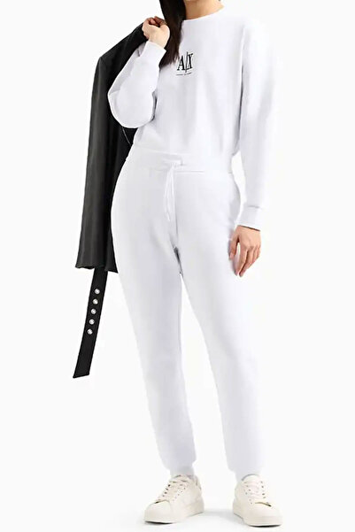Armani Exchange Women's Crew Neck Sweatshirt - White